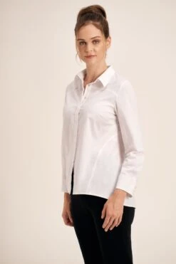 Long Line Cotton Shirt -Blue Illusion 04.11.21 BlueIllusion7302642retouched