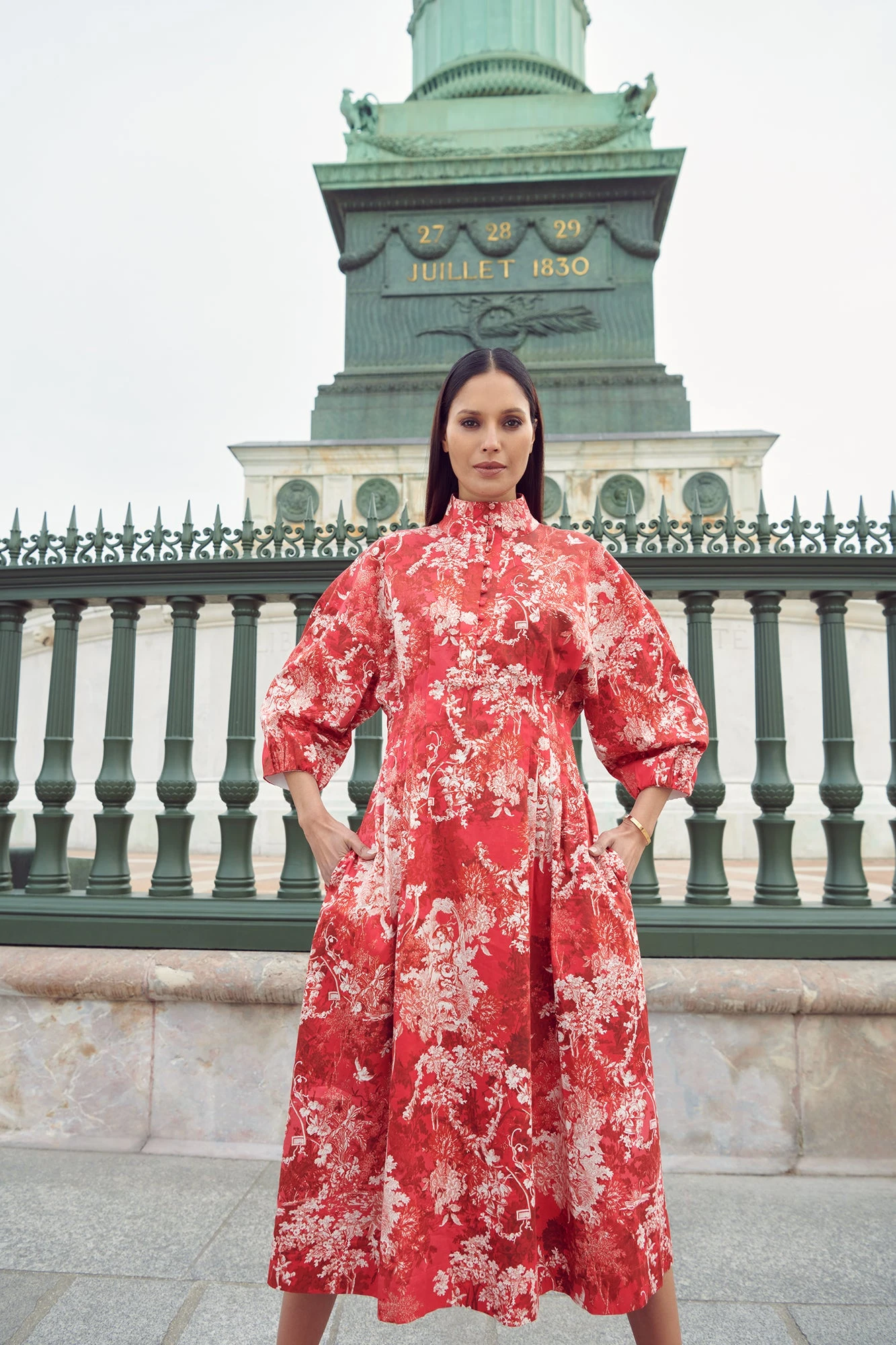 Toile De Jouy Cotton Dress 3 Toile De Jouy Cotton Dress