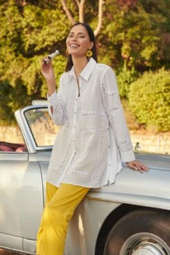 Cotton Embroidered Shirt