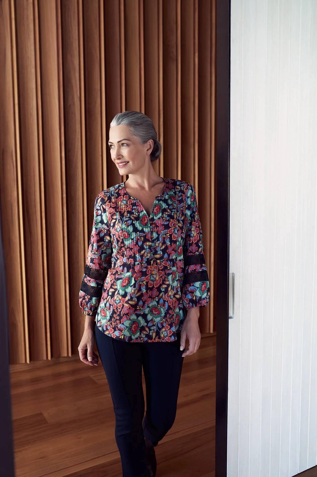 Lace Trim Blouse 4 Lace Trim Blouse - Image 2