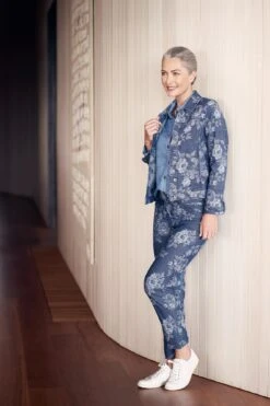 Bengajean® Jacquard Straight Leg -Blue Illusion 22.04.11.Blue .Illusion.SHOT9 .846editlr