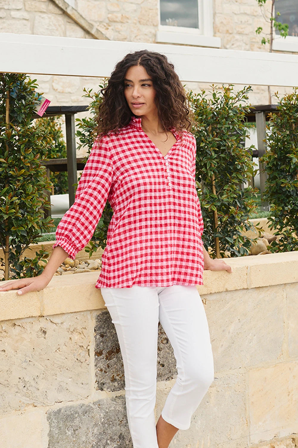 Cotton Gingham Blouse 3 Cotton Gingham Blouse