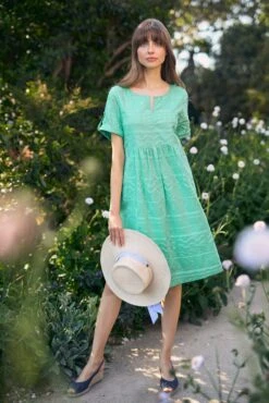 Swirl Embroidered Dress