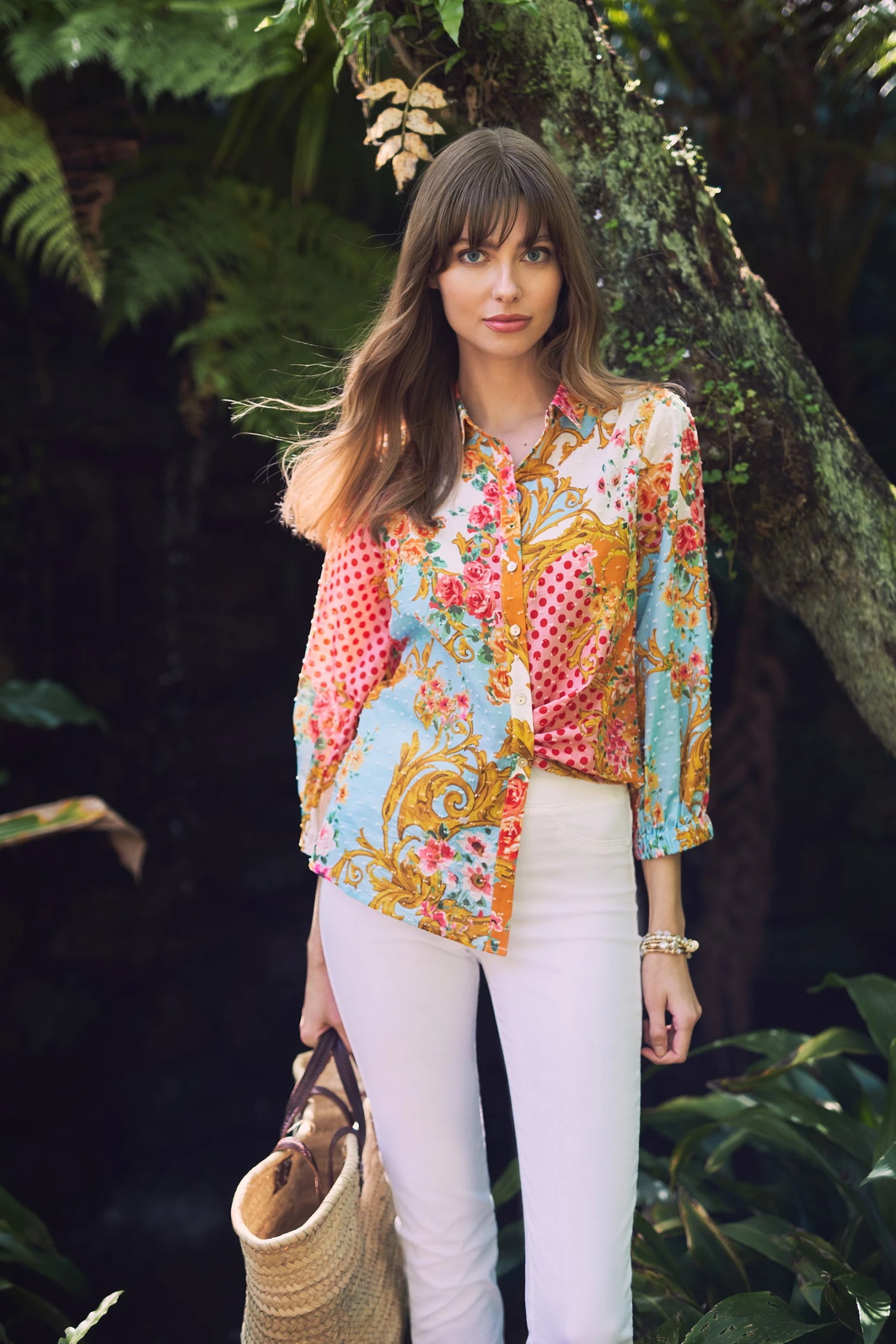 Floral Print Cotton Shirt 3 Floral Print Cotton Shirt