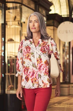 Floral Cotton Jacquard Shirt