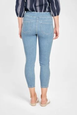 Bengajean® 7/8 Skinny Scalloped -Blue Illusion 26738CMM.2027Bengajean7 8SkinnyScalloped PUFF.SLEEVE.SHIRT 785edit