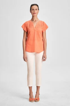 Panelled Seersucker Top 7 Panelled Seersucker Top -Blue Illusion 29078 456649 51976