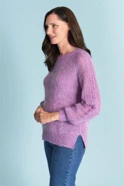 Pointelle Mohair Jumper -Blue Illusion 29604 462377 60557