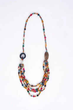 Rainbow Multistrand Necklace