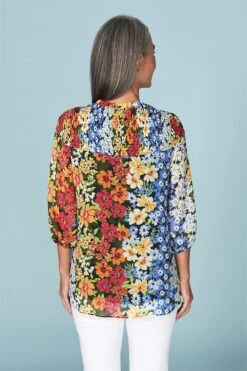 Vintage Floral Blouse 10 Vintage Floral Blouse -Blue Illusion 30680 461863 59600