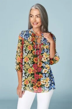 Vintage Floral Blouse