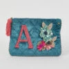 A Letter Velvet Purse