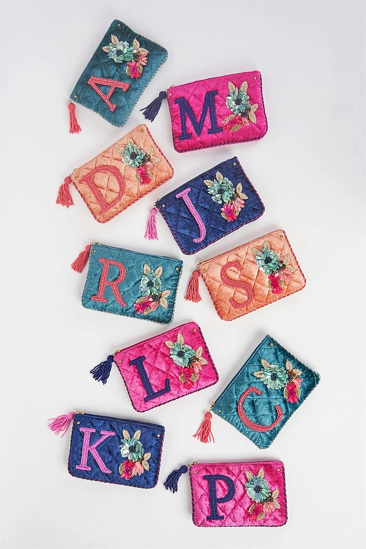 P Letter Velvet Purse 4 P Letter Velvet Purse - Image 3