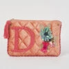 D Letter Velvet Purse -Blue Illusion 30721 461943 61002