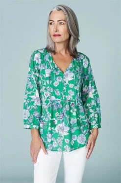 Tassel Detail Blouse -Blue Illusion 30788 462202 59878