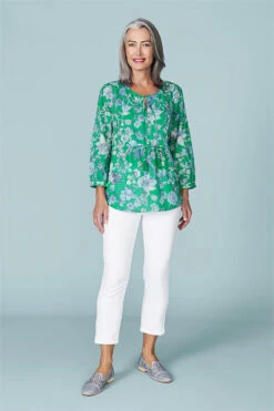 Tassel Detail Blouse -Blue Illusion 30788 462202 59879