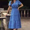 Floral Jacquard Dress -Blue Illusion 30795 462251 59999