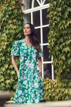 Print Swing Dress 13 Print Swing Dress -Blue Illusion 30796 462258 60163