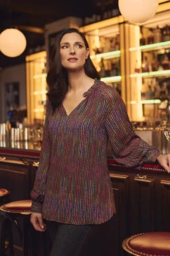 Joie Printed Blouse -Blue Illusion 3A Campaign 0193edit crop