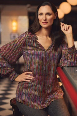 Joie Printed Blouse -Blue Illusion 3A Campaign 0280edit crop