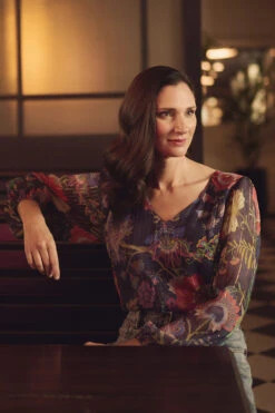 Artisan Floral Print Blouse