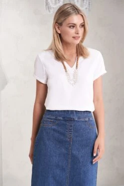 Denim Skirt -Blue Illusion 410828SDM.2968 03 Edit BG