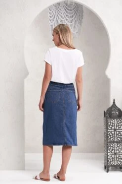 Denim Skirt -Blue Illusion 410828SDM.2968 14 Edit BG
