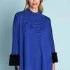 Cobalt Faux Fur Trim Poncho 1 Cobalt Faux Fur Trim Poncho -Blue Illusion 4A COBALTFAUXFURTRIMPONCHO1327edit