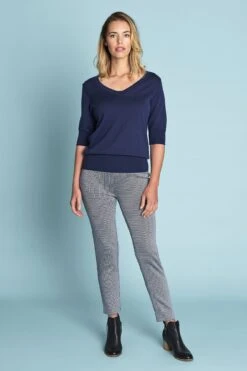 Half Sleeve Wool Knit 9 Half Sleeve Wool Knit -Blue Illusion 4A HALFSLEEVEWOOLKNIT9939edit