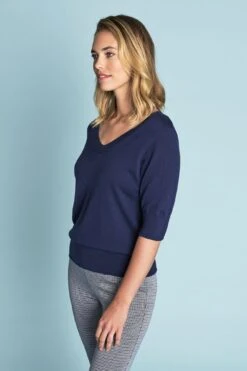 Half Sleeve Wool Knit 10 Half Sleeve Wool Knit -Blue Illusion 4A HALFSLEEVEWOOLKNIT9957edit