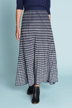 Knit Midi Skirt -Blue Illusion 4A KNITMIDISKIRT0002edit