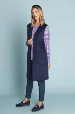 Longline Vest -Blue Illusion 4A LONGLINEVEST0507edit