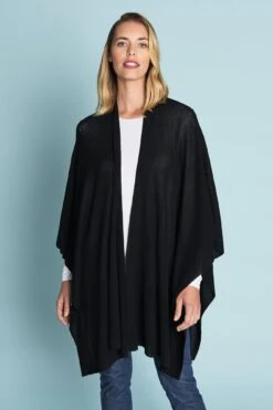 Merino Black Wrap