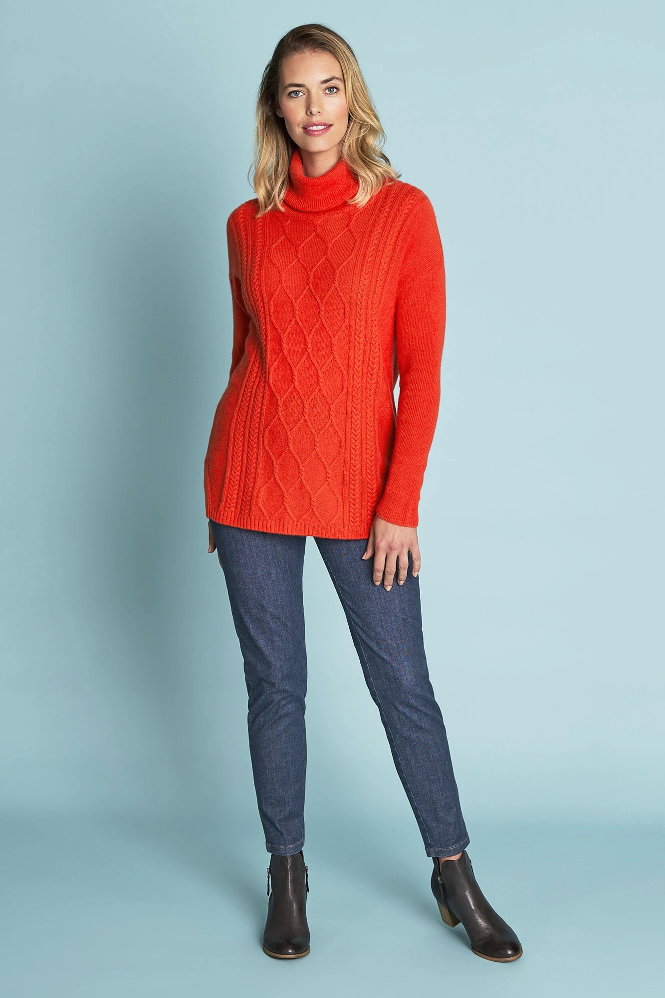 Roll Neck Cable Knit 5 Roll Neck Cable Knit - Image 3