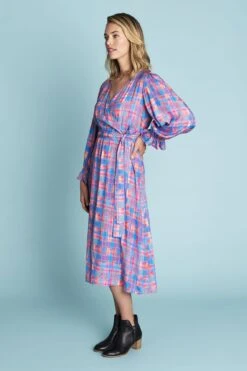 Vibrant Check Dress 10 Vibrant Check Dress -Blue Illusion 4A VIBRANTCHECKDRESS9738edit