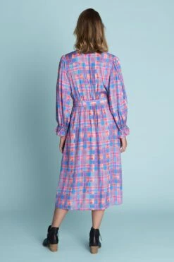 Vibrant Check Dress 11 Vibrant Check Dress -Blue Illusion 4A VIBRANTCHECKDRESS9747edit