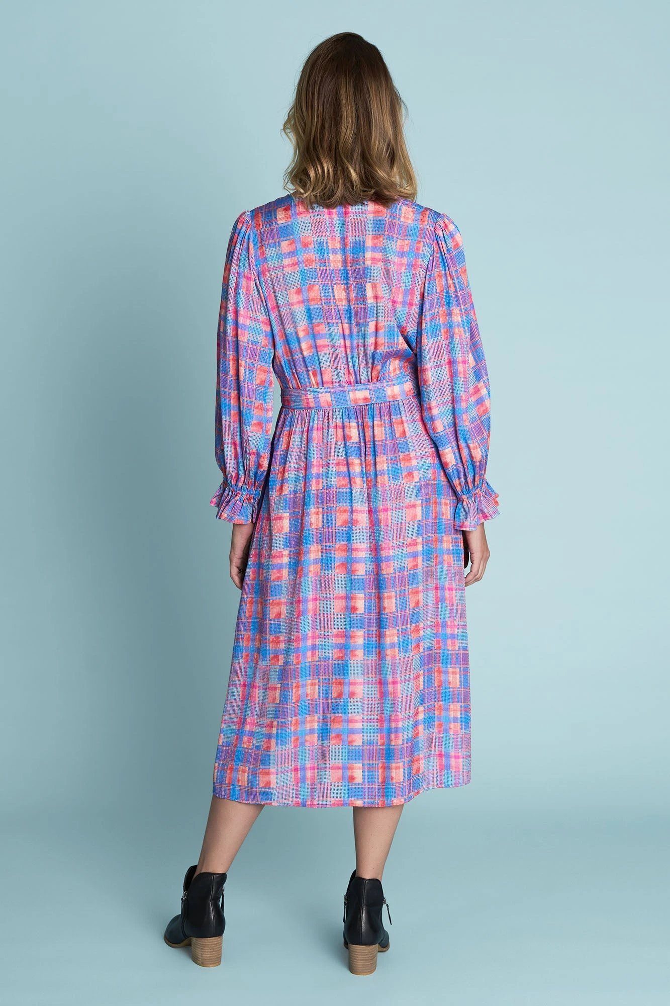 Vibrant Check Dress 6 Vibrant Check Dress - Image 4