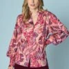 L’Abreuvoir Printed Cotton Shirt -Blue Illusion 4B LABRUEVOIRPRINTEDCOTTONSHIRT6713edit