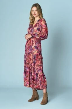 L’Abreuvoir Printed Maxi Dress 9 L’Abreuvoir Printed Maxi Dress -Blue Illusion 4B LABRUEVOIRPRINTEDMAXIDRESS6770edit