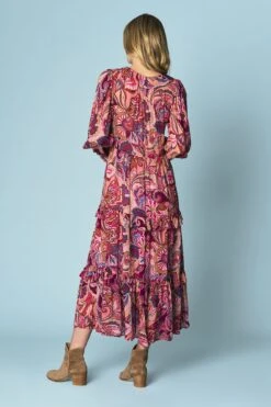 L’Abreuvoir Printed Maxi Dress 10 L’Abreuvoir Printed Maxi Dress -Blue Illusion 4B LABRUEVOIRPRINTEDMAXIDRESS6783edit