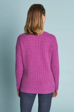 Cashmere Cable Knit -Blue Illusion 4M CASHEMERECABLEKNIT0258edit
