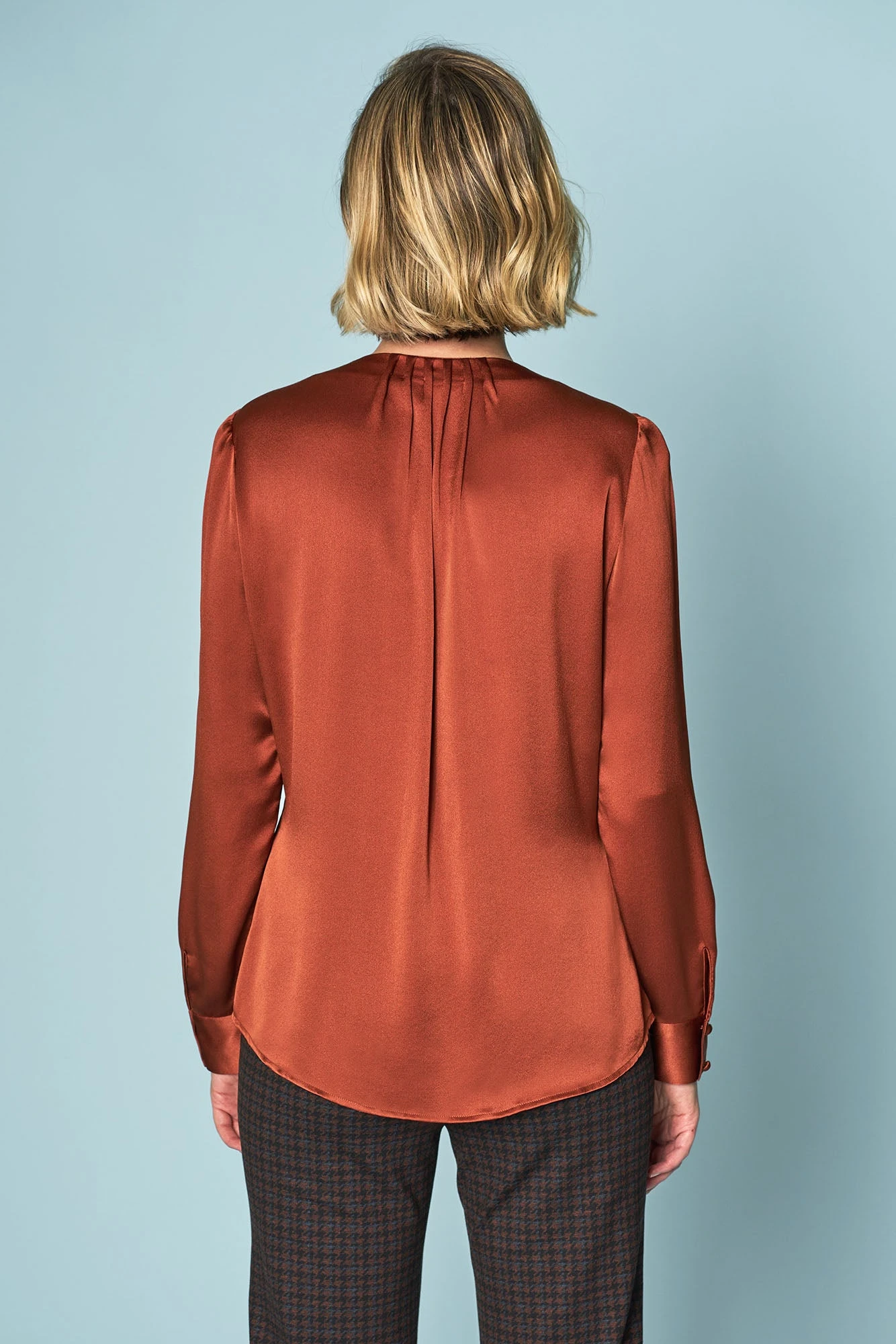 Button Detail Silk Blouse 6 Button Detail Silk Blouse - Image 4