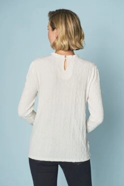 Cable Jacquard Top -Blue Illusion 5A CABLEJACQUARDTOP9432edit