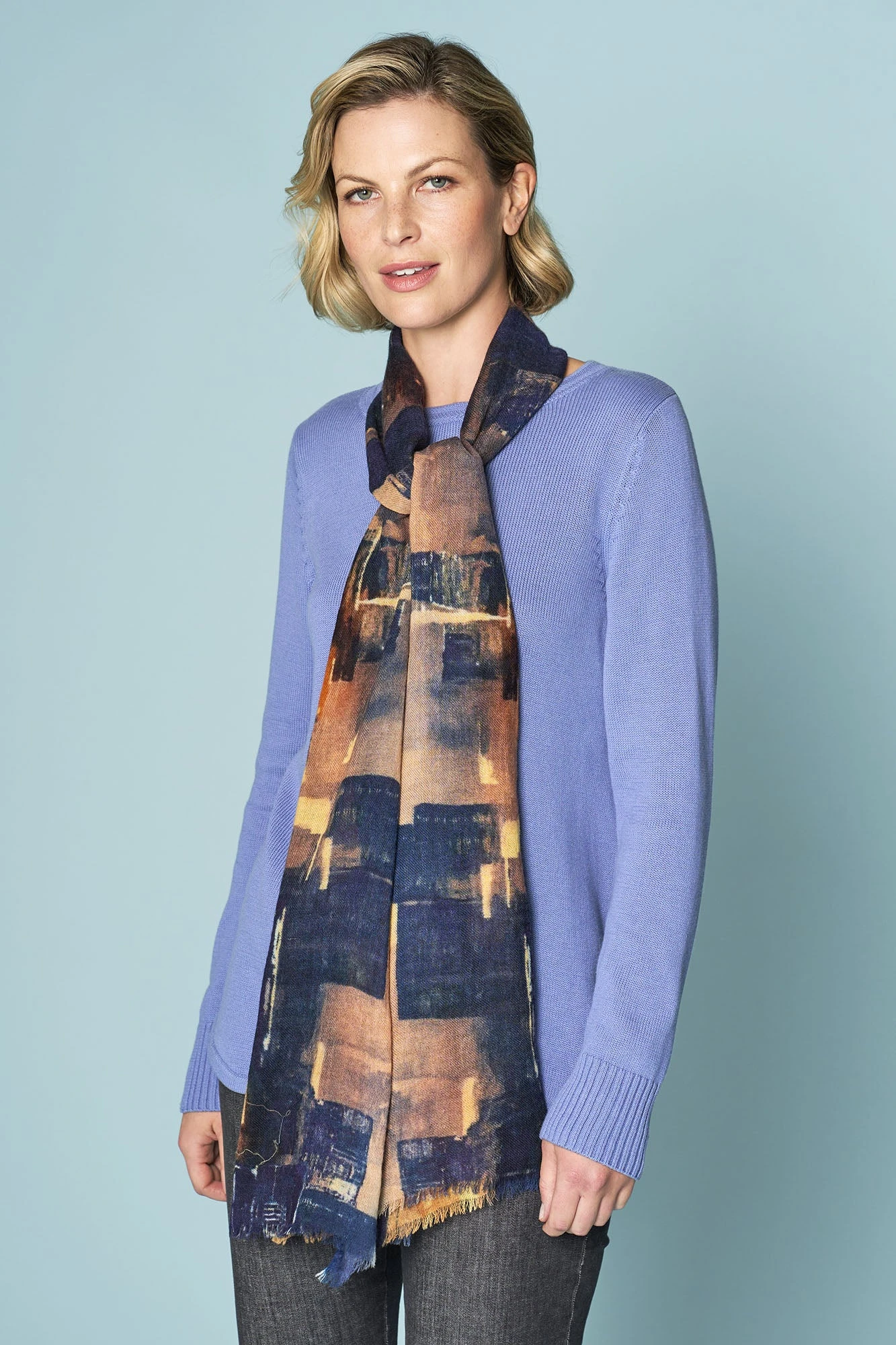 City Scape Print Scarf 4 City Scape Print Scarf - Image 2