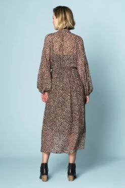 Drawstring Georgette Print Dress 9 Drawstring Georgette Print Dress -Blue Illusion 5B DRAWSTRINGGEORGETTEPRINTEDDRESS8507edit