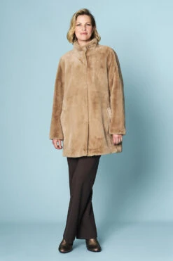 Faux Fur Coat -Blue Illusion 5B FAUXFURCOAT9258edit