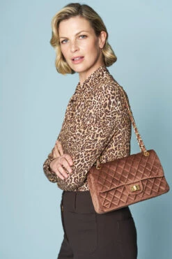 Velvet Quilted Handbag -Blue Illusion 5B VELVETQUILTEDHANDBAG0708edit