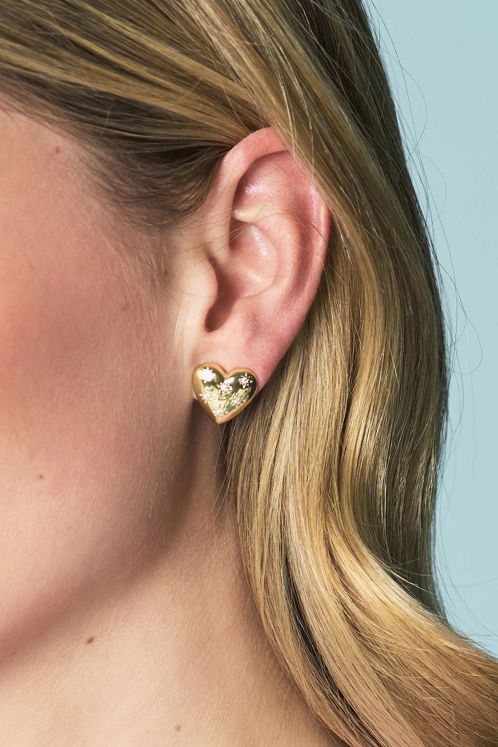 Heart Stud Earrings 4 Heart Stud Earrings - Image 2