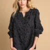 Jacquard Cotton Blouse