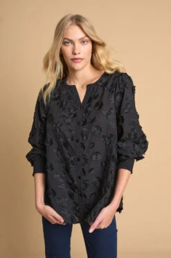 Jacquard Cotton Blouse